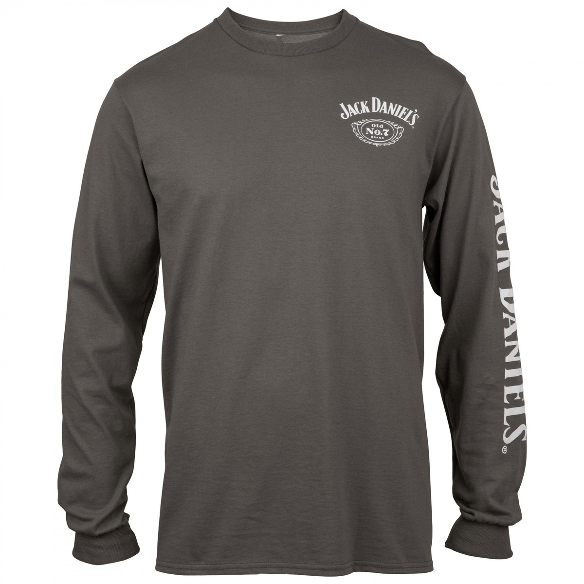 Jack Daniel's No. 7 Whiskey Front and Back Print Long Sleeve Shirt