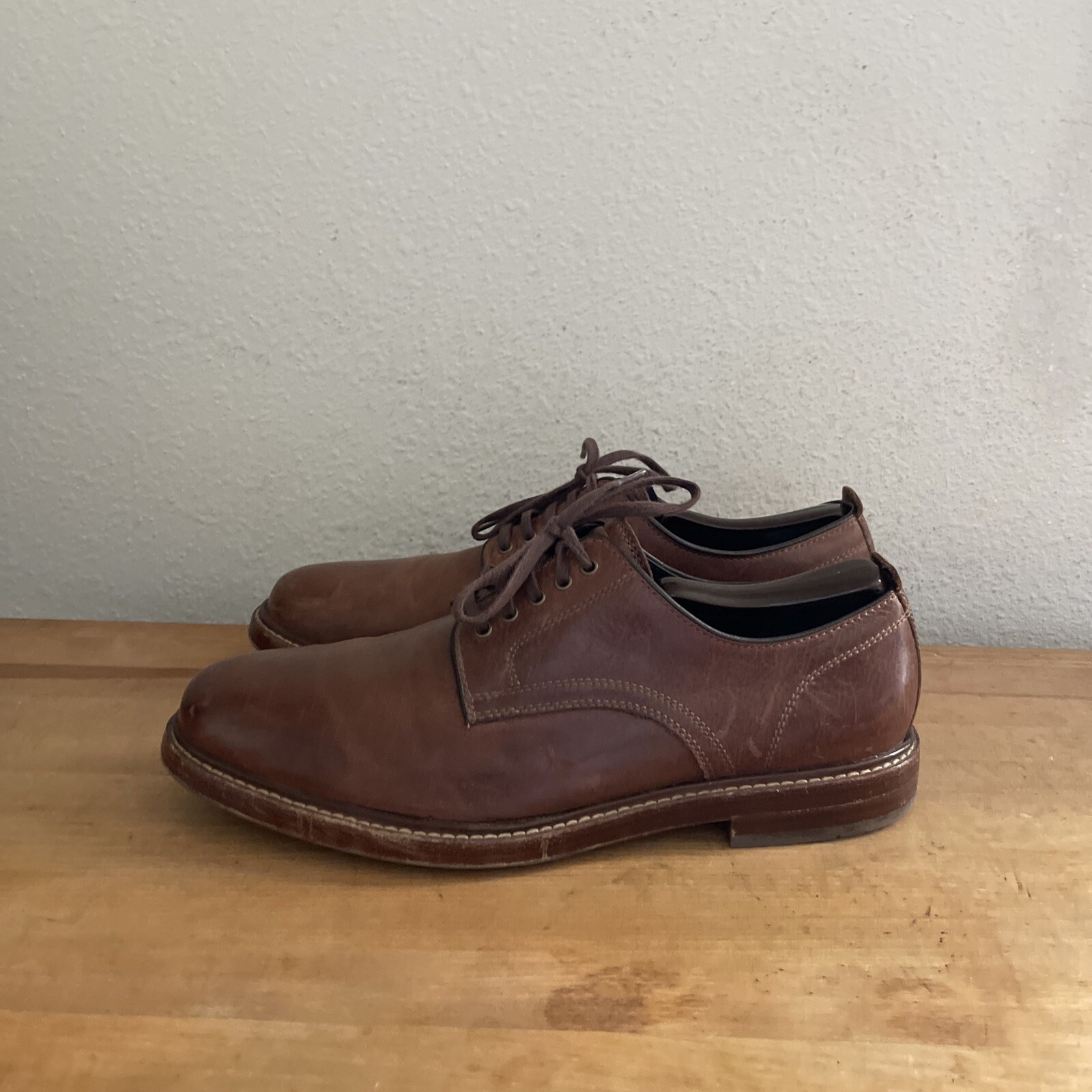 SAOLA Scarpe uomo Cole Haan Tyler Grand punta liscia stringate derby Oxford marroni taglia 8 5