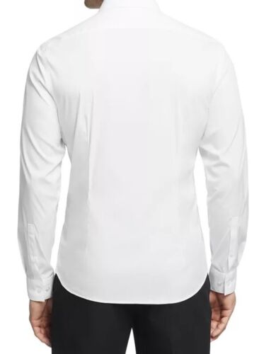NEW Calvin Klein Dress Shirt Mens Extra Sz L Slim Fit White Button Up 16-16.5 - Picture 2 of 2