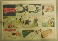 Brenda Starr Sunday with Uncut Paper Dolls from 11/21/1948 Size: 11 x 15 inches