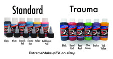 ProAiir Airbrush Face Body Paint Two Sets 2 oz Bottles Starter  Trauma