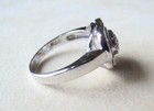 925 Sterling Silver CZ Paved Heart Ring 4.14 Grams Size 6.75 — photo 10