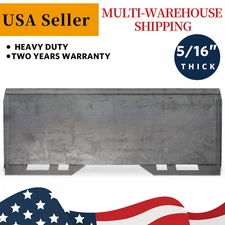 5/16" Mount Plate Skid Steer Loader Quick Tach Attachment Steel HD For Bobcat