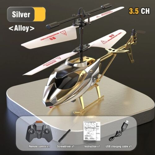 Helicóptero RC 3,5 canales - Juguete teledirigido con luz LED a prueba de caídas - Imagen 13 de 14