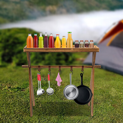 Multi-function Stand Rack Tools Outdoor Storage Camping Hangong Rack & Holder