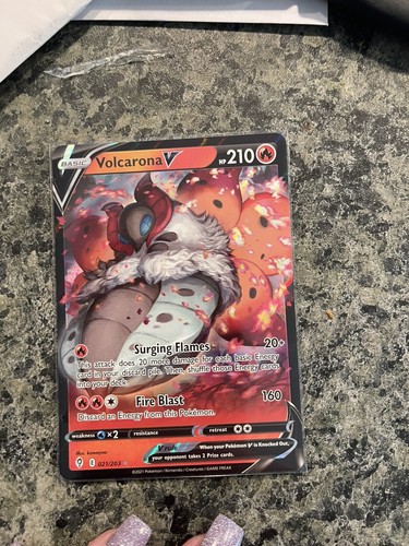 Volcarona V 021/203 Full Art NM/M Evolving Skies Pokemon Card | eBay