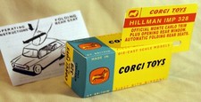 CORGI TOYS Boite Repro Vide 328 HILLMAN IMP MONTE CARLO