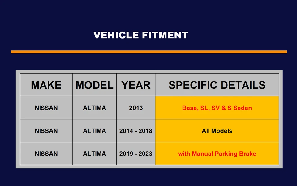 Front Rear Brakes and Rotors Brake Pads Kits for 2013-2018 Nissan Altima Sedan - Image 2 of 4