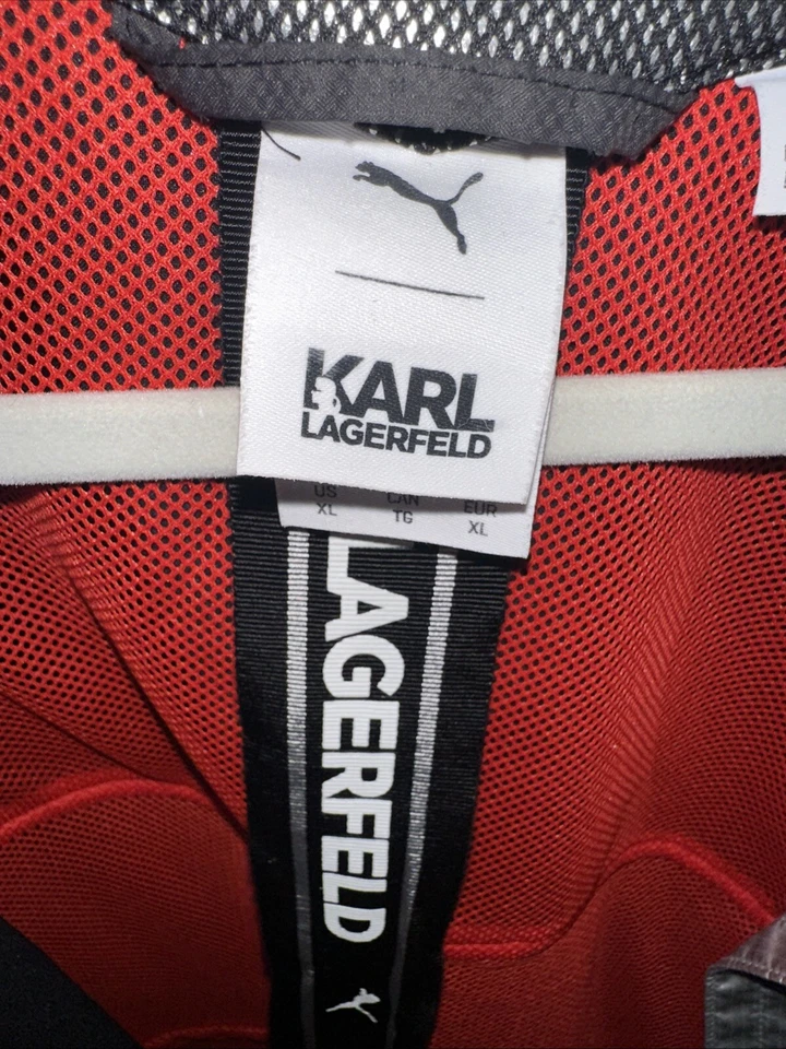 PUMA x KARL LAGERFELD Outerwear Womens Windbreaker Size X-LARGE - Image 3 of 4