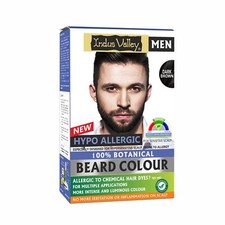 INDUS VALLEY 100 Botanical Hypo Allergic Aqua Beard Colour Dark Brown100g 15ml