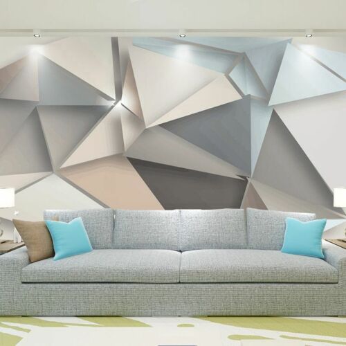 Photo Wallpaper Mural 3D Modern TV Background Living Room Home Wall Cover  Decors | eBay