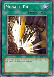 Miracle Dig - DB2-EN032 - Common - Unlimited Edition x3 - Near Mint