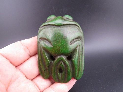 China,old jade,Hongshan culture,turquoise,rare eagle,pendant A(663)
