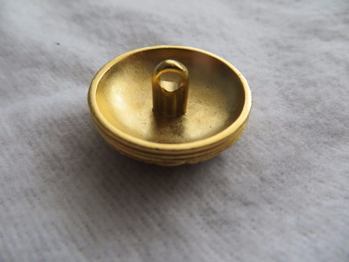 NWOT #1008A, St. John Knit Button, Black and Gold 15/16" - Picture 3 of 3