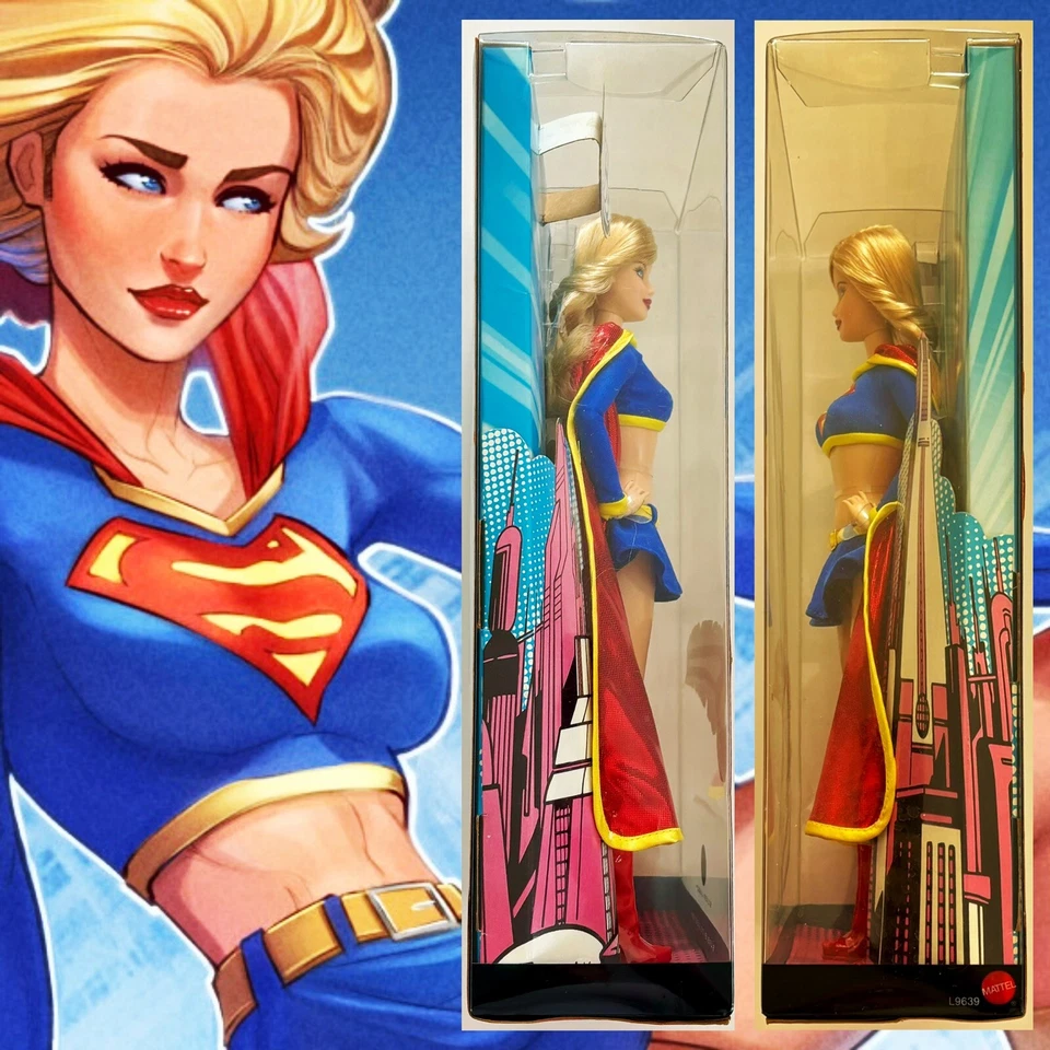 Barbie Coleccionista Etiqueta Plata Muñeca Supergirl Como Nueva en Caja Sellada 2008 Foto 3 de 4