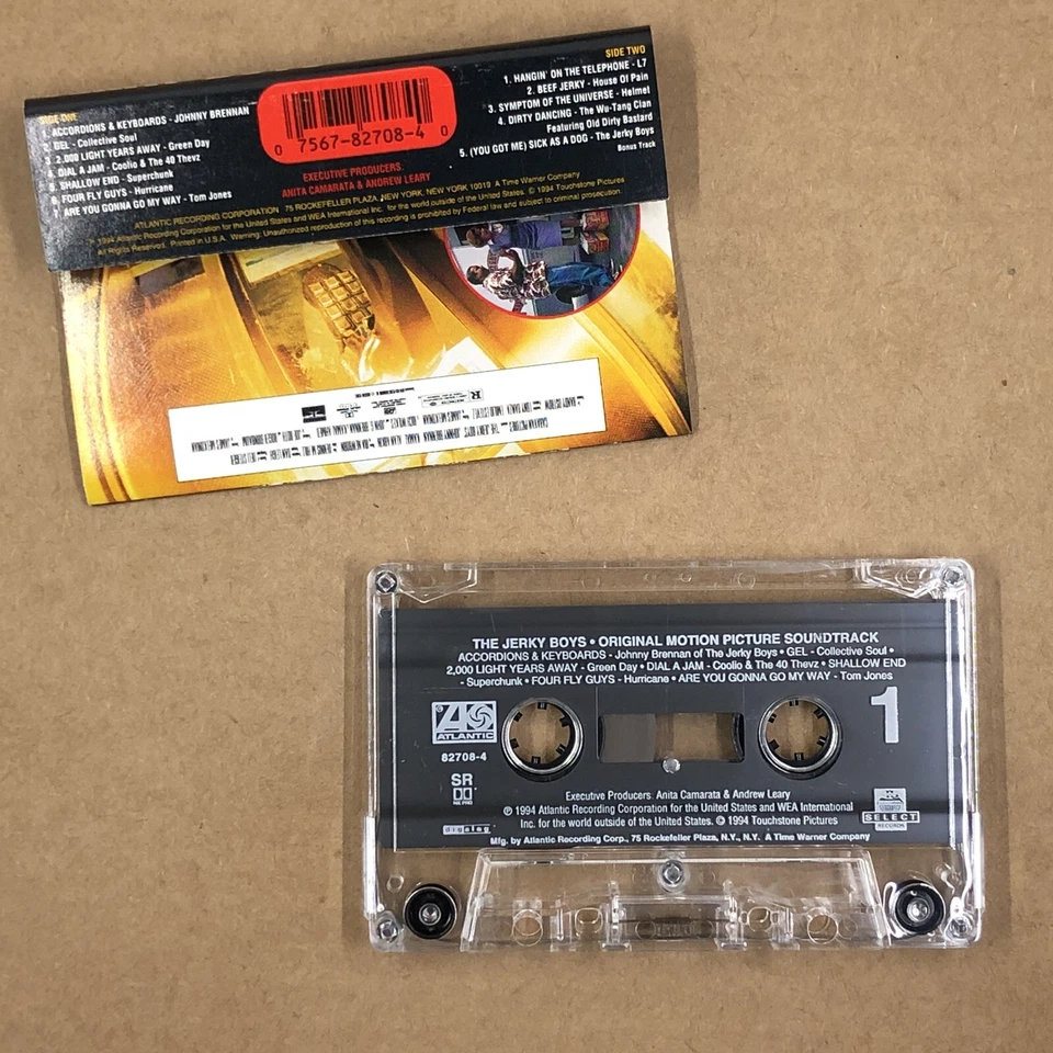 JERKY BOYS Cassette Tape 90s Soundtrack GREEN DAY WU TANG CLAN HOUSE OF PAIN Foto 2 de 4