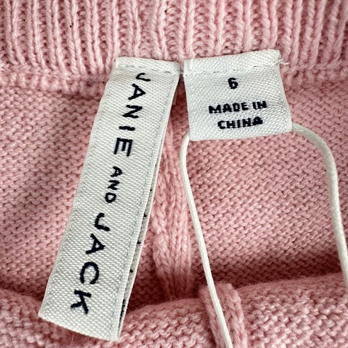 Janie and Jack Girl Heart Cable Knit Sweater Pant Fairy Tale Kids Size 6 & 8 - Picture 6 of 6