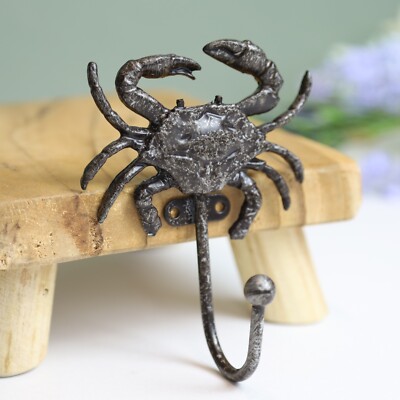 Metall Krabbenhaken Rustikal Vintage Maritim Haken Blei Garderobe Schlüssel Wandhänger Haken