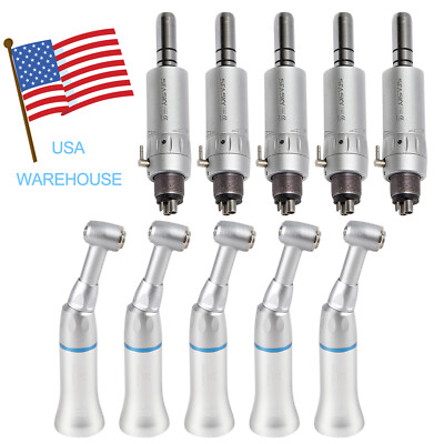 NSK Style Dental Slow Low Speed Handpiece Push Button Contra Angle Air Motor