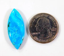 13.40 Ct Natural Kingman Turquoise Marquise Cabochon Gemstone Navajo E0=377