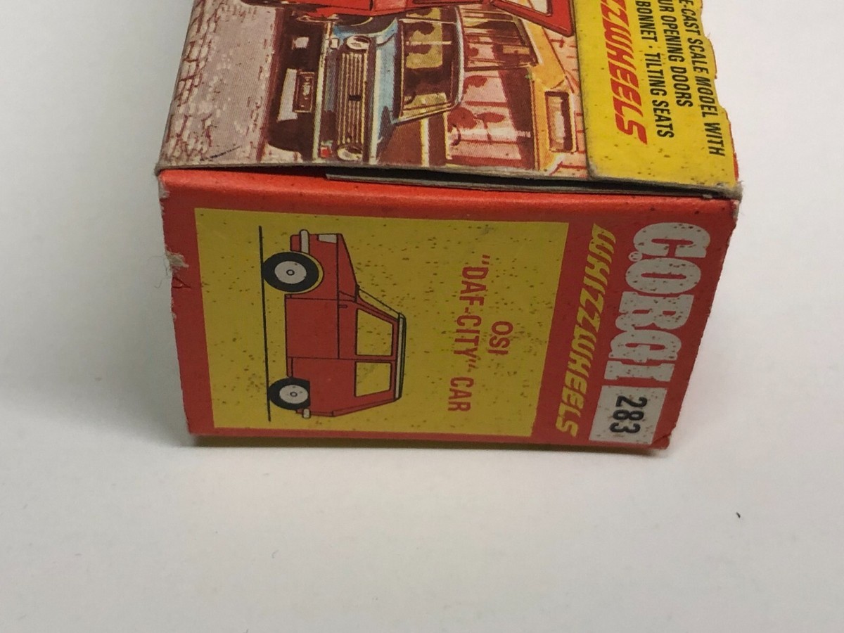 Corgi Toys 283 OSI DAF-CITY CAR WHIZZWHEELS original box Corgi Toys 283 OSI DAF-CITY CAR WHIZZWHEELS original box
