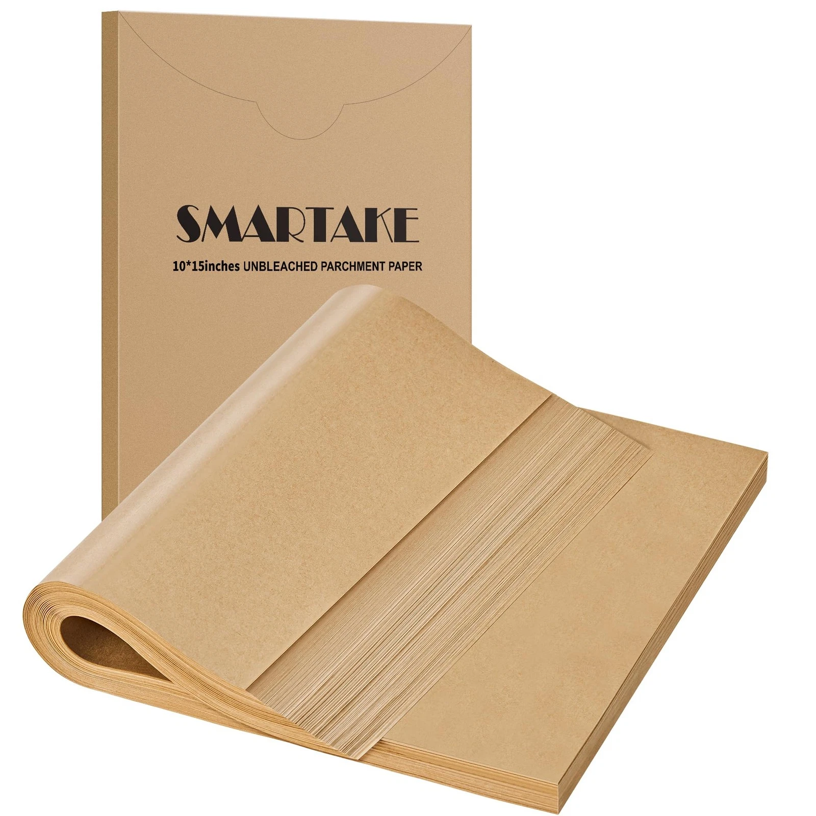 200 Pcs 10x15" Non-Stick Unbleached Parchment Sheets for Baking & Grilling