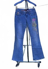 Y2K ZD Low Rise Bootcut Jeans With Floral Embroidery Details Size 3