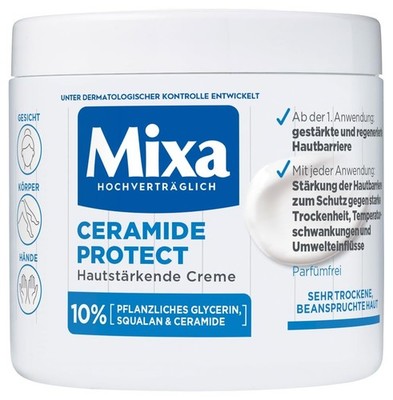 Mixa Panthenol Hautberuhigende Creme, Mit Panthenol, Pflegecreme Für Trockene