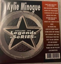 LEGENDS KARAOKE CDG DISC KYLIE MINOGUE 192 18 SONGS CD G MUSIC POP 1990S cd .