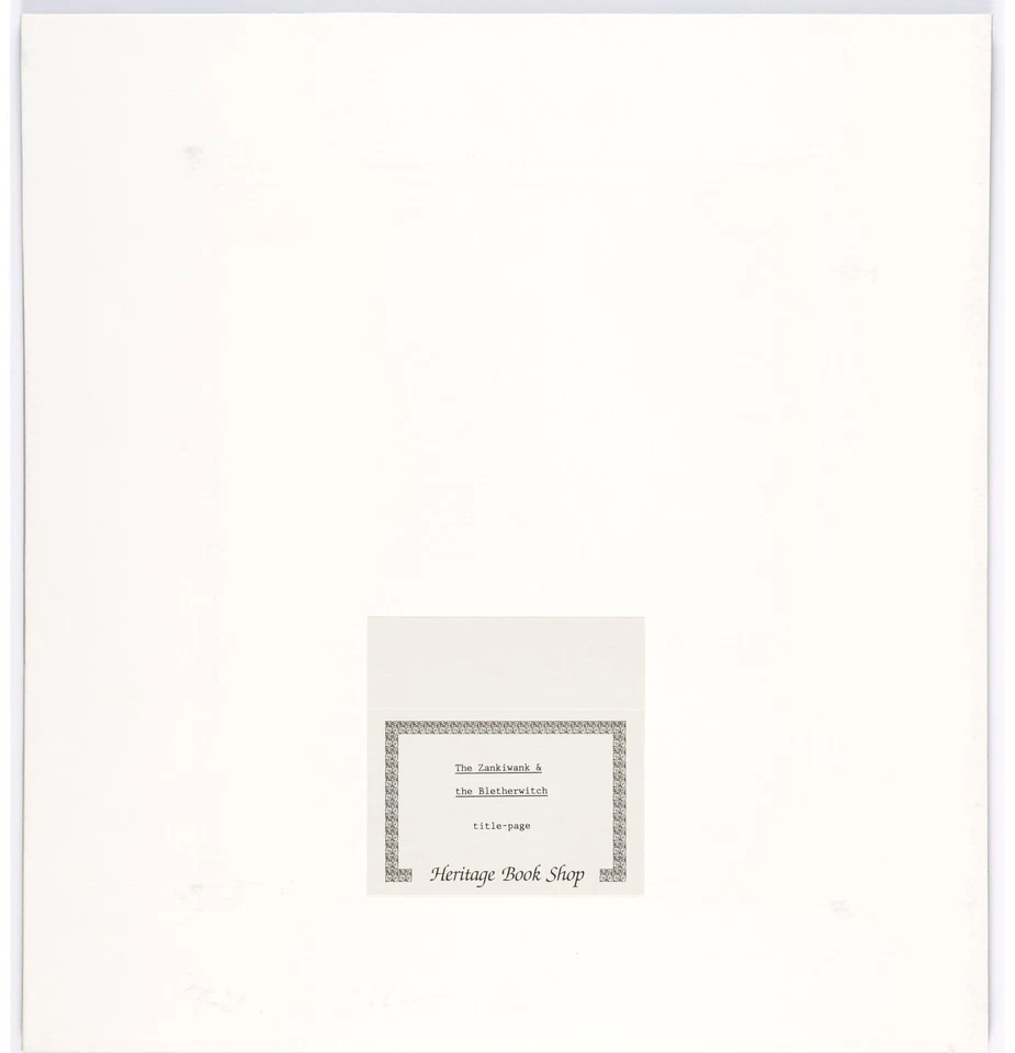 Arthur Rackham 1896 El Zankiwank y la Bruja Bletcher ARTE ORIGINAL Foto 3 de 3