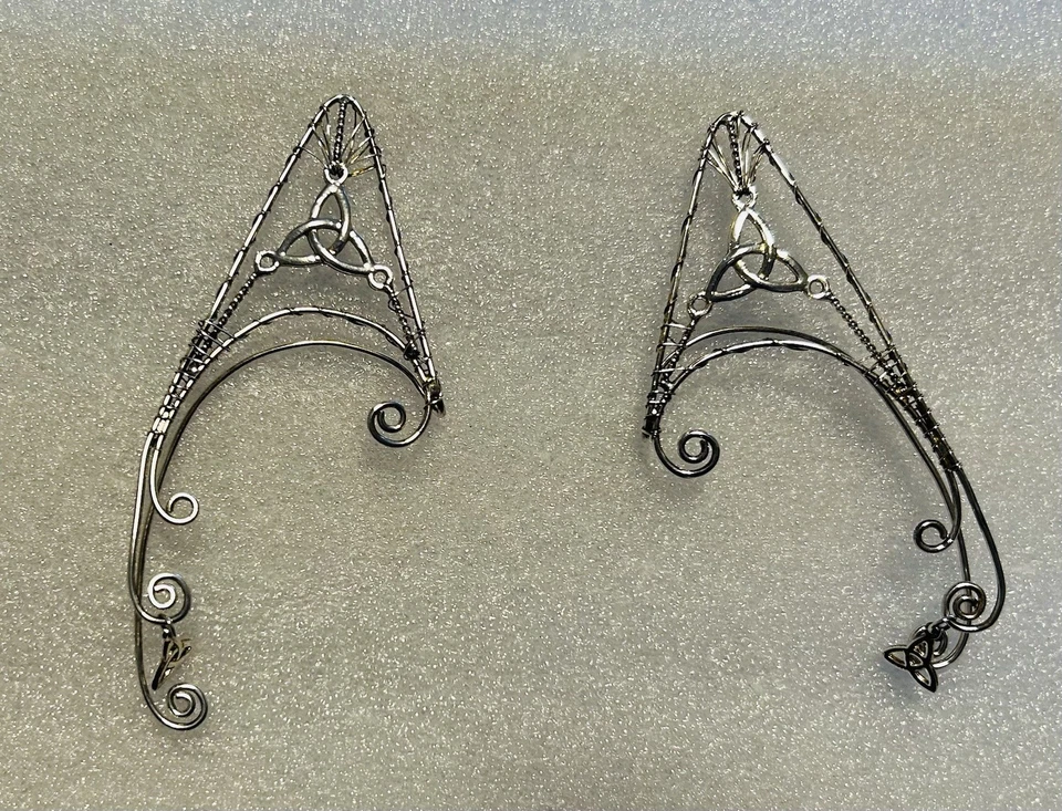 Orejeras de elfo plateadas Foto 2 de 3