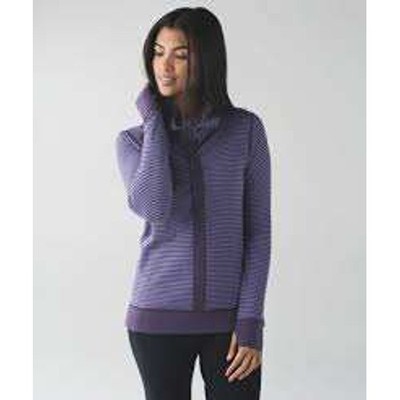 Lululemon In A Cinch Long Sleeve Tee in Heathered Deep Zinfandel Strip