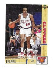 BO KIMBLE 1991-92 UPPER DECK ROOKIE STANDOUTS CARD NEAR MINT CONDITION