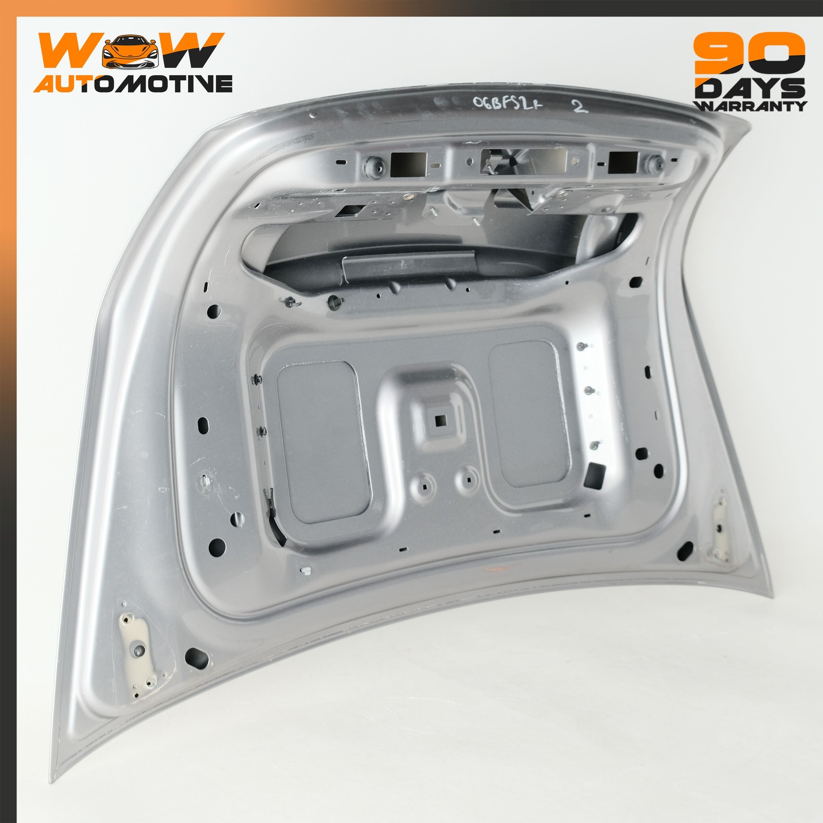 06-13 BENTLEY CONTINENTAL FLYING SPUR TRUNK LID PANEL SILVER TEMPEST METALLIC OE