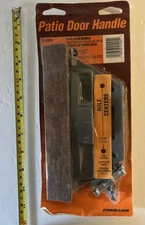 Prime-Line C 1025 Sliding Glass Door Handle Set, 3-1/2 inch, Diecast and Wood