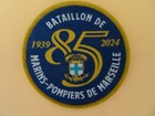 écusson pompier 85 ans du bataillon de marins-pompiers de marseille