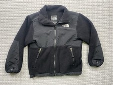 North Face Sweater Youth Boys Small Black Fleece Full Zip Lightweight Jacket