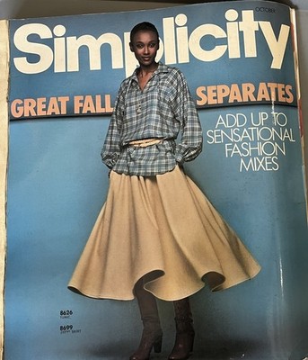 1978 FALL VTG Simplicity Catalog Sewing Pattern Store BIG Counter Book Fashion