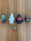 LEGO Star Wars Holiday Minifigure Lot Darth Vader Grogu Chewbacca Poe Christmas