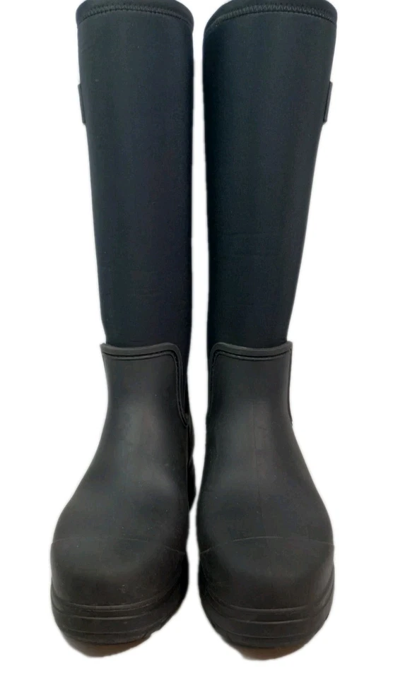 UGG Women's Droplet Tall Black Waterproof Rain Boots Size 11 - Image 4 of 4