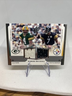 2005 Upper Deck SPX Brett Favre Ben Roethlisberger Winning Materials Dual Patch 
