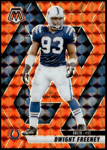 2025 Panini Mosaic #185 Dwight Freeney Mosaic Orange #/199