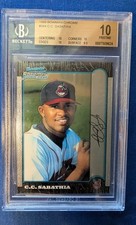1999 Bowman Chrome #344 CC Sabathia RC BGS 10 PRISTINE Pop 8 1.6% V PSA 10 37%