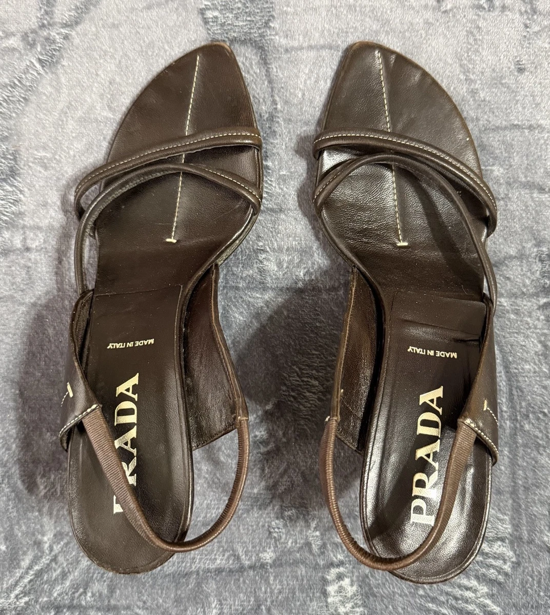 PRADA Kitten Brown Heels for Women for sale | eBay