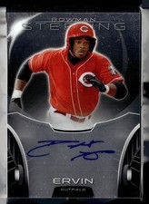 2013 BOWMAN STERLING #2 AUTO PHIL ERVIN REDS