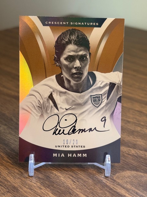 Mia Hamm 2017 Panini Nobility Crescent Signatures On Card Auto Bronze /20