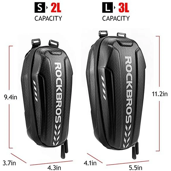 ROCKBROS Bicycle Top Tube Bag Water Resistant EVA Hard Shell Front Frame Bag - Image 3 of 4