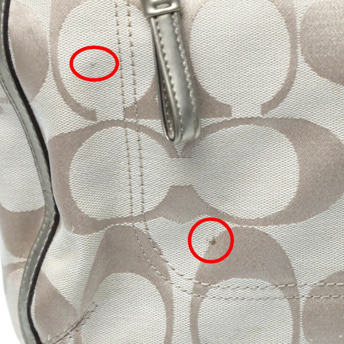 COACH Poppy Signature Harry Tote Bag 22447 Leather Beige/Metallic A-260113-3 thumbnail 13