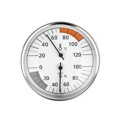 Bathhouse Temperature Humidity Monitor Wall Mounted Aluminum Frame No Power
