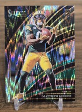 2025 PANINI SELECT CLUB LEVEL MATTHEW GOLDEN ROOKIE RC BLACK & GREEN SHOCK PRIZM